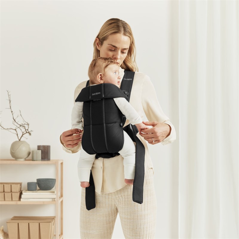 BABYBJORN MINI KENGUR, WOVEN, BLACK