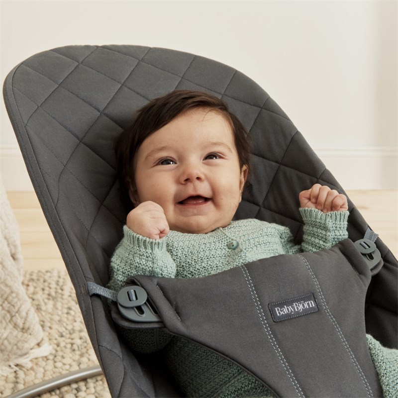 BABYBJORN BLISS WOVEN C-QUILT,ANTHRACITE SA GOOGLY EYES IGRA