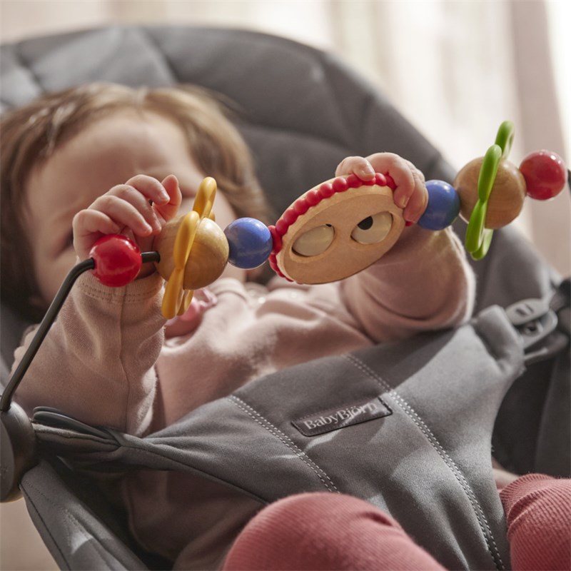 BABYBJORN BLISS WOVEN C-QUILT,ANTHRACITE SA GOOGLY EYES IGRA