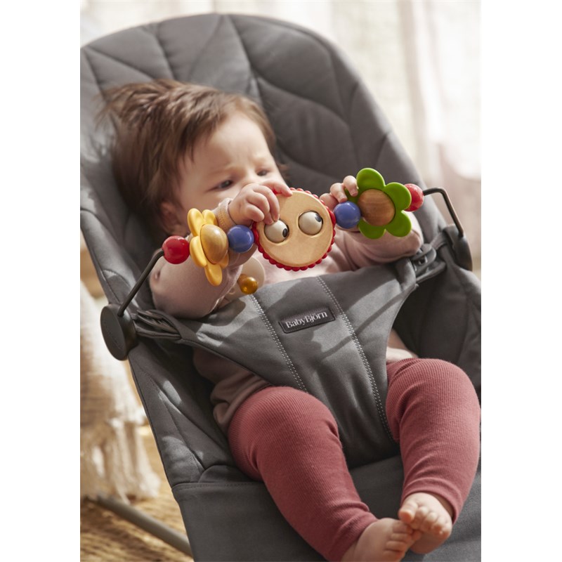 BABYBJORN BLISS WOVEN C-QUILT,ANTHRACITE SA GOOGLY EYES IGRA
