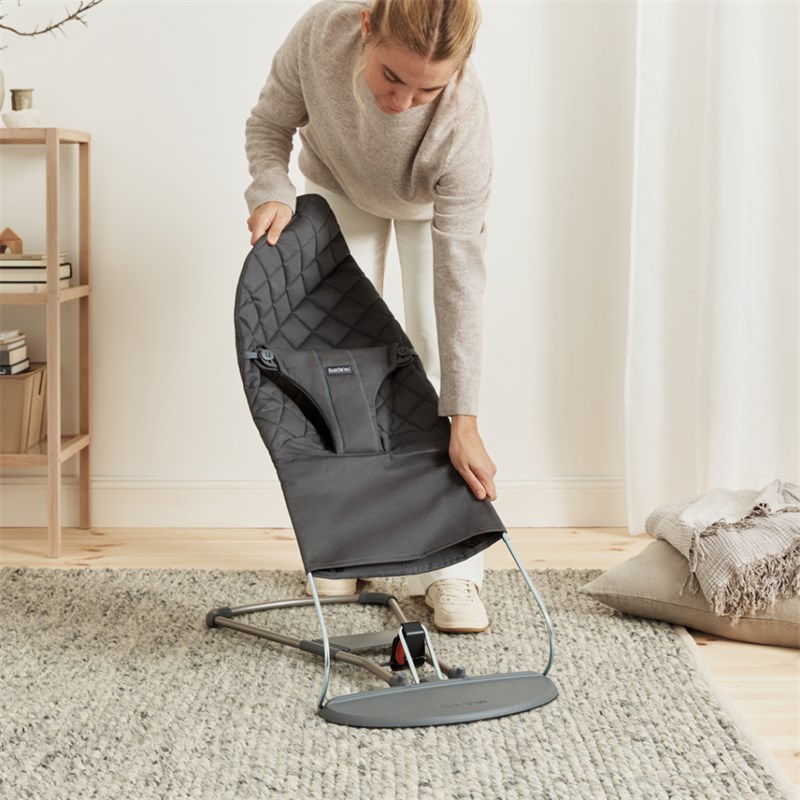 BABYBJORN BLISS WOVEN C-QUILT,ANTHRACITE SA GOOGLY EYES IGRA