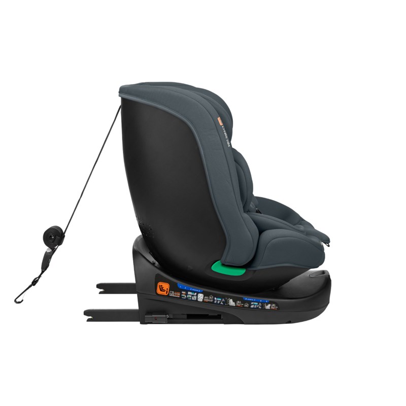 KIKKA BOO AUTOSJEDALICA I-ROUND,I-SIZE,40-150CM,DARK GREY