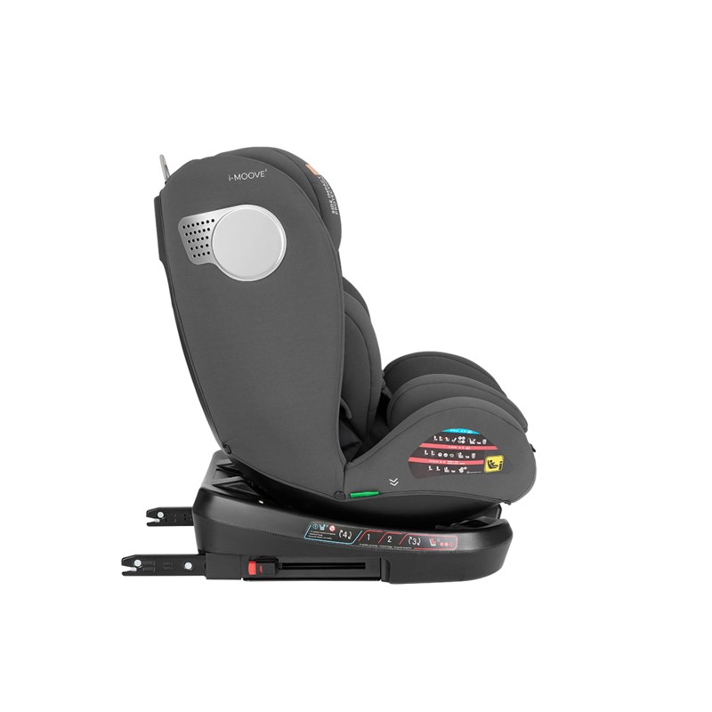 KIKKA BOO I-MOOVE 2,I-SIZE,AUTOSJEDALICA 40-150CM,DARK GREY