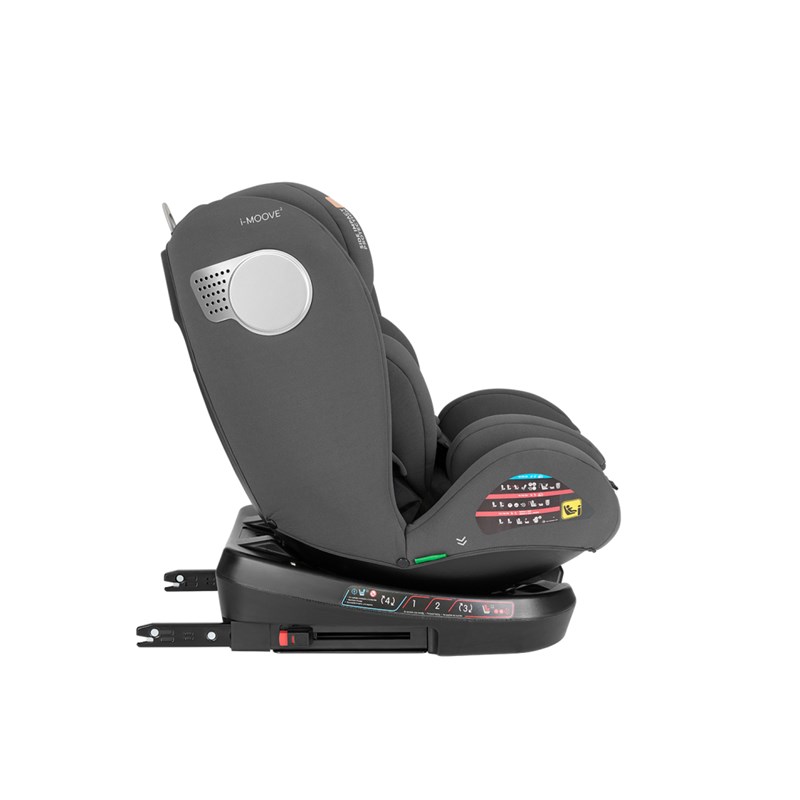 KIKKA BOO I-MOOVE 2,I-SIZE,AUTOSJEDALICA 40-150CM,DARK GREY