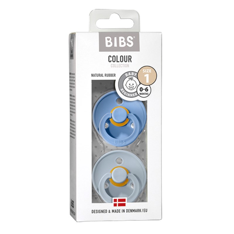 BIBS DUDE BABY BLUE & SKY BLUE VELIČINA 1